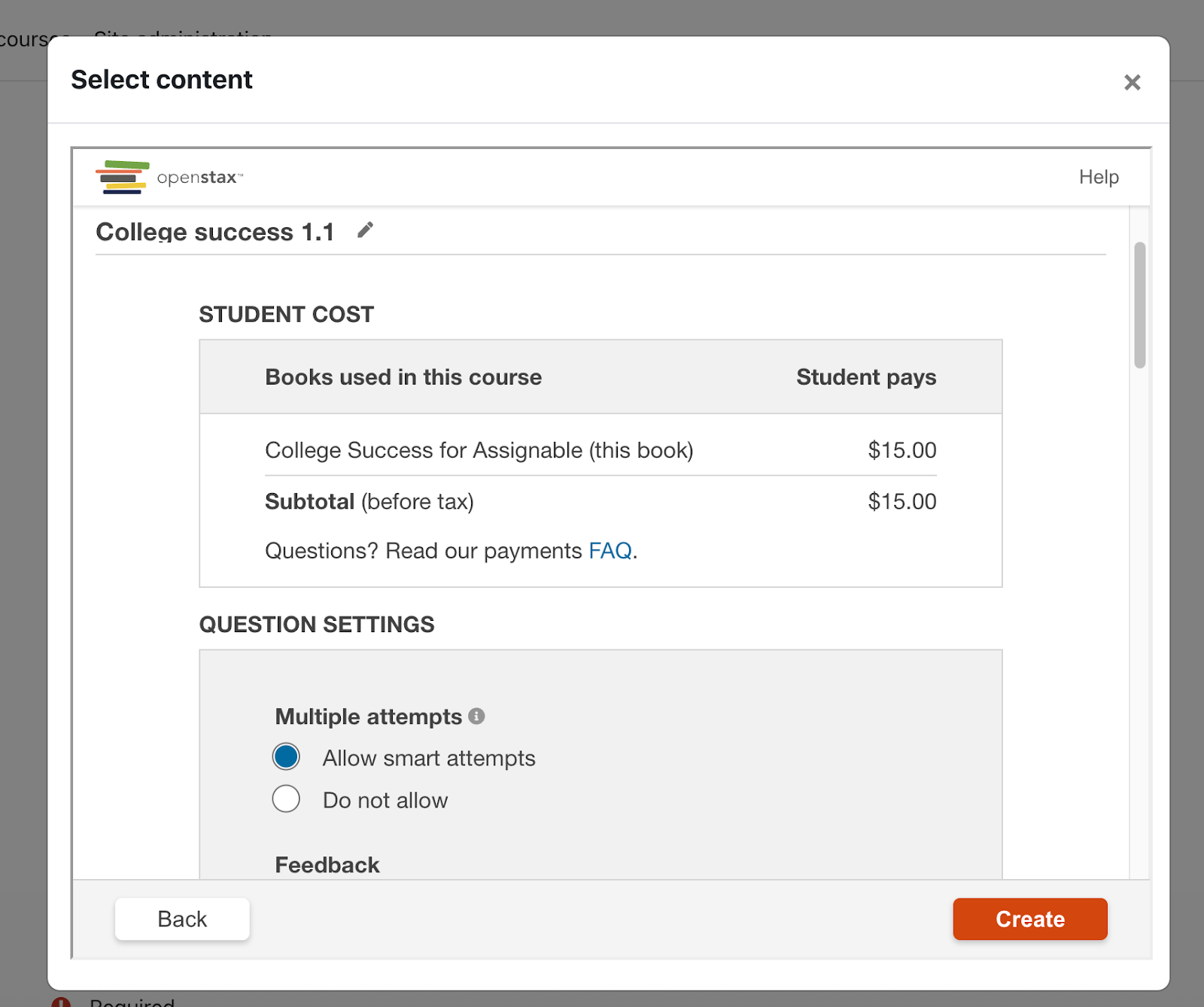 Review assignment settings